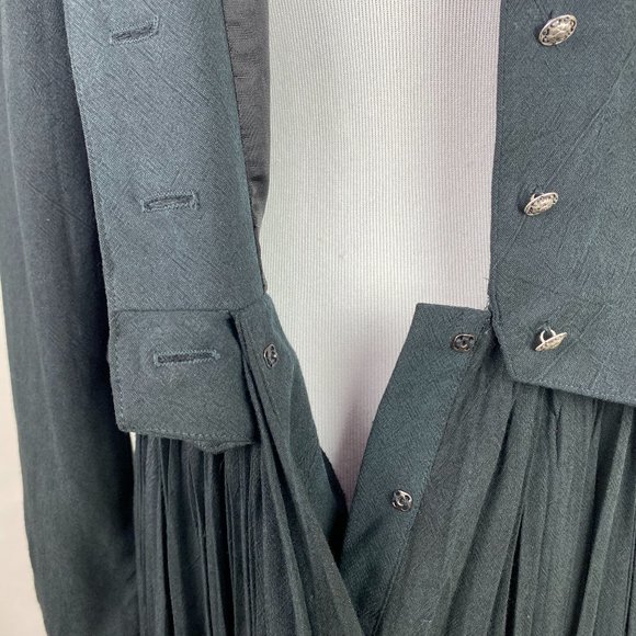 VTG 90s Faded Black Western Dress XS/S Cowgirl - Picture 5 of 7